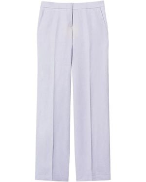 Twinset Linen-Blend Pants - White