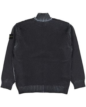 Stone Island Sublimatic-Print Sweater - Blue