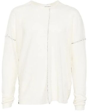 Isabel Benenato Jersey Con Detalle De Costuras - Blanco