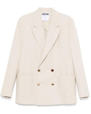 Moschino Tailored Jacket With Structured Silhouette - White