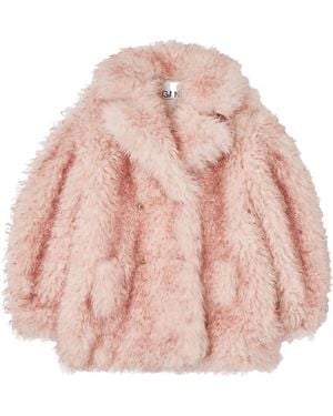 Ganni Cappotto Doppiopetto - Rosa