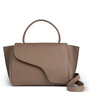 Atp Atelier Arezzo Asymmetric Leather Tote Bag - Brown
