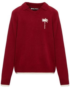 Palm Angels Embroidered-Logo Jumper