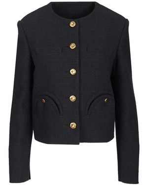 Blazé Milano Missy Shamo Cropped Jacket - Blue