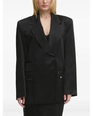 Aniye By Notched-Lapels Blazer - Black
