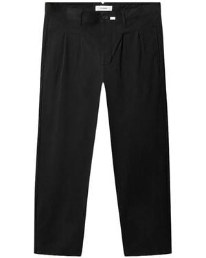Gabba Firenze Bolu Pleated Cropped Trousers - Black