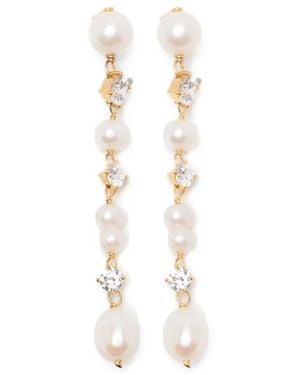 Completedworks Pearl Drop Earrings - White