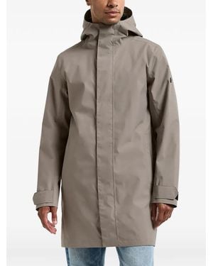 Didriksons Veste À Capuche George À Attache Scratch - Brown