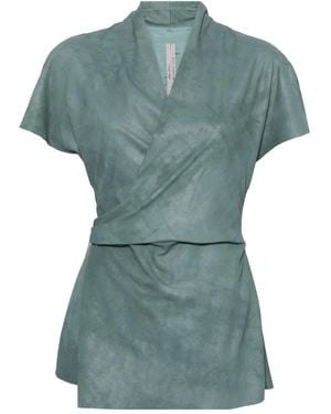 Rick Owens Leather Top - Green