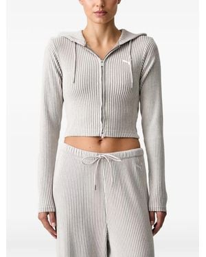 PUMA Essentials Ribbed Hoodie - Gray