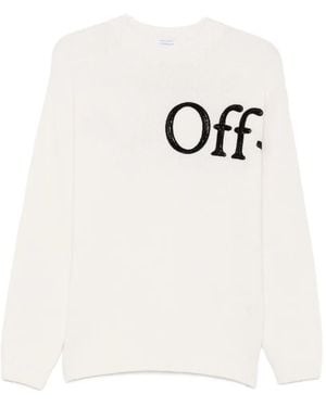 Off-White c/o Virgil Abloh Logo-Patch Jumper - White