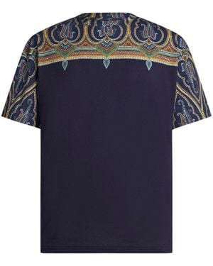 Etro Paisley-Print T-Shirt - Blue