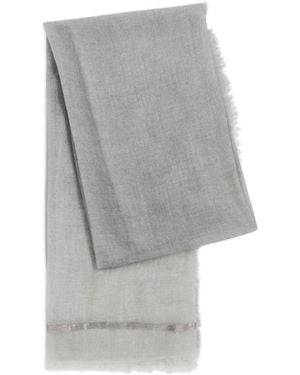 AMA Pure Frayed Scarf - Grey