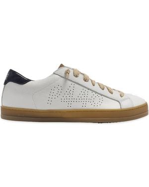 P448 John perforated leather sneakers - Weiß