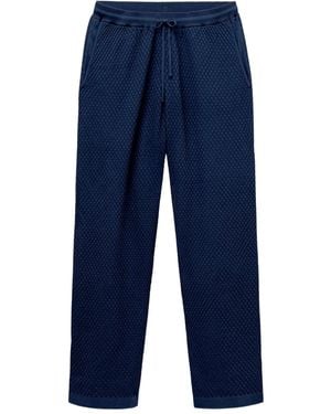 CHE Textured Drawstring Pants - Blue