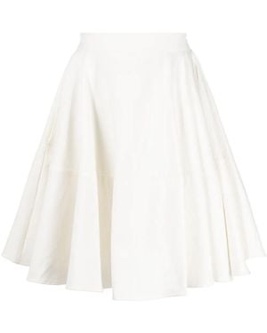 Palmer//Harding Flared High-Waisted Skirt - White