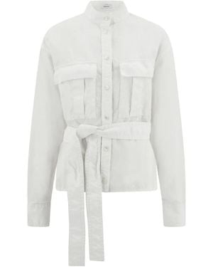 Ferragamo Shirt With Belt - White