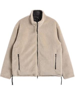 Taion Zip-Fastening Pocket Reversible Jacket - Natural