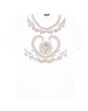Versace Embellished T-Shirt - White