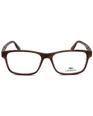 Lacoste Tortoiseshell-Effect Rectangle-Frame Glasses - Multicolor