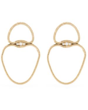 Fernando Jorge 18Kt Fluid Diamonds Earrings - Metallic