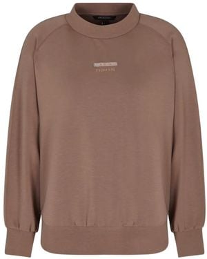 ARMANI EXCHANGE Logo-Detail Sweatshirt - Brown