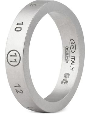Maison Margiela Numeric Logo-Engraved Ring - Gray