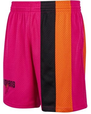 Mitchell & Ness Nba Miami Heat 2005 Reload Swingman Shorts - Pink