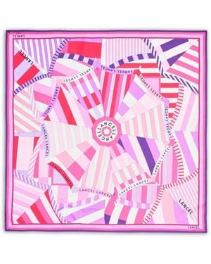 Lancel Silk Square Scarf - Pink