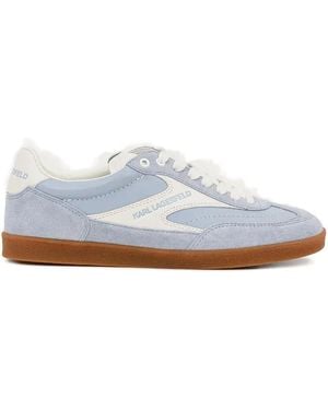 Karl Lagerfeld Suede Leather Trainers - White