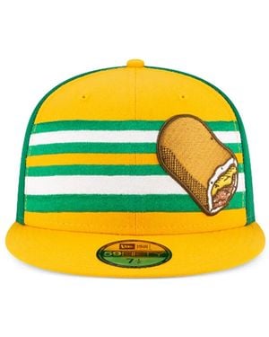 KTZ 59Fifty Omaha Storm Chasers Theme Night 'Runzas' Fitted Cap - Yellow