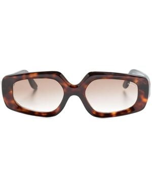 LAPIMA Joana Rectangle-Frame Sunglasses - Brown