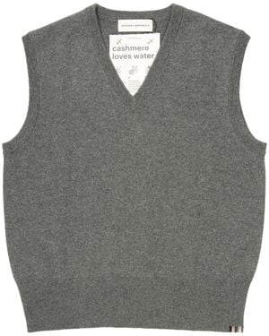 Extreme Cashmere Fine-Knit Vest - Grey