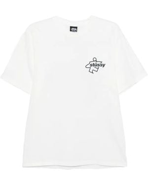 Stussy T-Shirt À Logo - White
