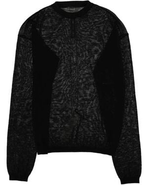 Rick Owens Penta Sheer-Finish Sweater - Black