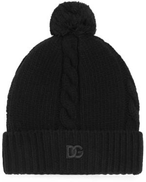 Dolce & Gabbana Knit Hat - Black