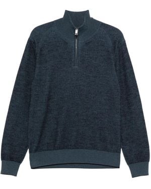 Brioni Jersey con cremallera en el cuello - Azul