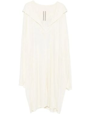 Rick Owens Camiseta larga drapeada - Blanco