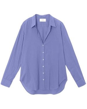Xirena Long-Sleeve Button-Down Shirt - Purple