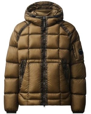 C.P. Company Veste Matelassée À Lentille Signature - Brown