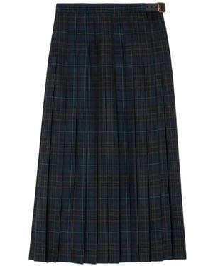 Burberry Rock Mit Falten - Blau