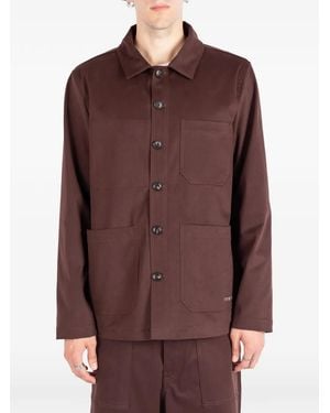 Societe Anonyme Patch-Pocket Cotton Jacket - Brown
