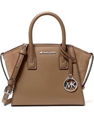 Michael Kors Satchel Leather Crossbody Bag - Brown