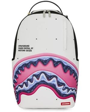 Sprayground Shark-Mouth Backpack - White