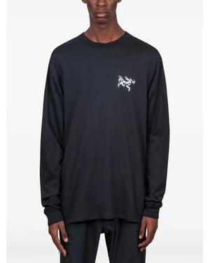 Arc'teryx Kragg Bird Tile Cotton T-Shirt - Blue