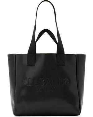 AllSaints Izzy Tote Bag mit Logo-Prägung - Schwarz