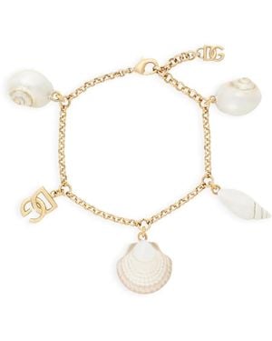 Dolce & Gabbana Shell Charm Bracelet - Metallic