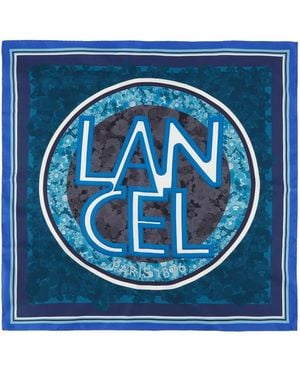 Lancel Foulard Con Stampa Roxane - Blu