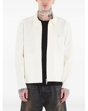 Filling Pieces Coach Logo Zip-Up Jacket - White