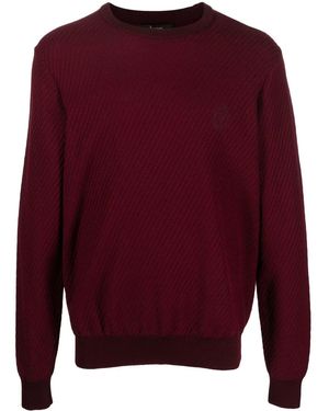 Billionaire Round-Neck Knit Jumper - Red
